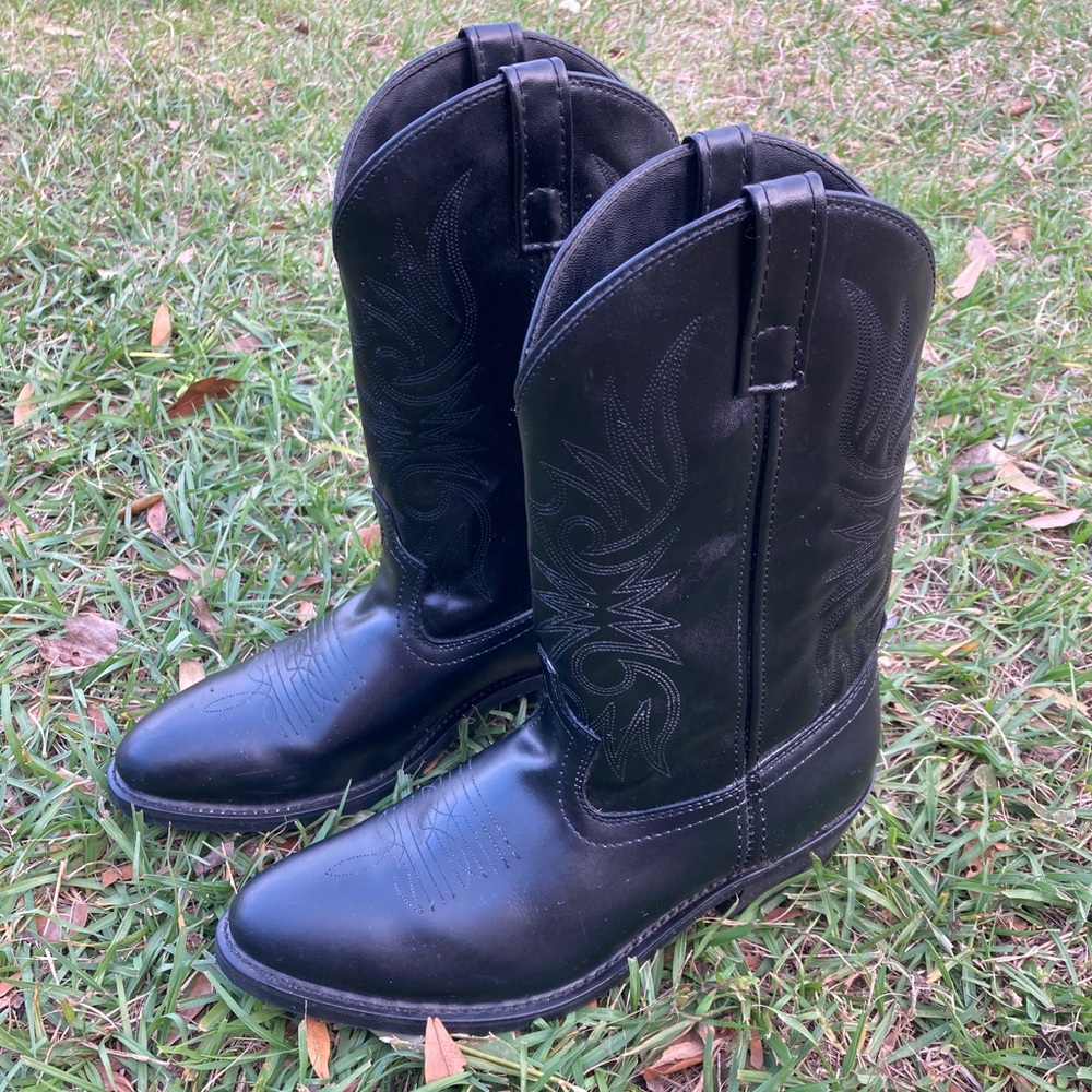 EUC! Laredo Black Men’s Western Cowboy Boots Sz 10 EW style 4240